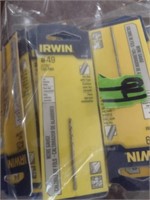 50 IRWIN Random Wire Gauge Drill Bits.