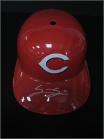 SPENCER STEER SIGNED REDS BATTING HELMET JSA