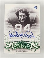 2015 LEAF LEGENDS OF SPORT RANDY WHITE AUTO CARD