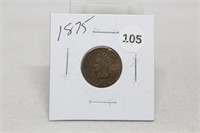 1875P Indian Head Cent
