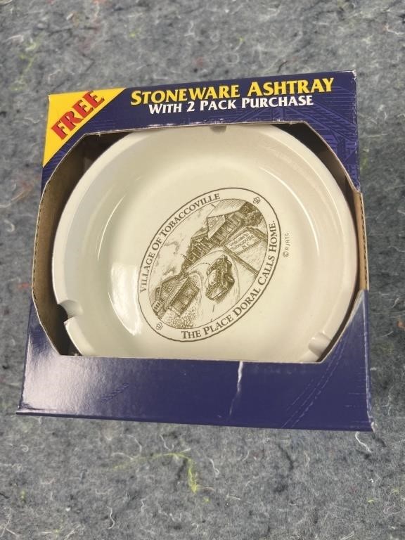 NOS Doral Cigarette Stoneware Ashtray