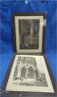 2 Early Cathedral Prints