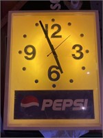 Pepsi light-up clock