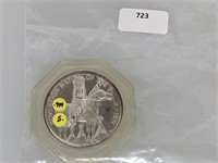 1971 25.5G .999 Silver Sioux Nation Round