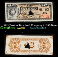1921 Boston Terminal Company $17.50 Note Grades Ch