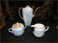 BEAUTIFUL TEA SET MADE IN BAVARIA-PEARL BLUE
