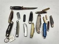 Lot of Pocket Knives,Hornaday Bullet See Pictures