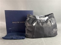 New Ralph Lauren Black Hobo Bag