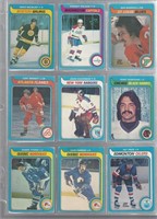 LOT OF 9 1979-80 O-PEE-CHEE HOCKEY CARDS