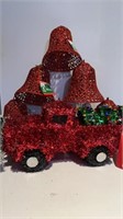 NWT Christmas Pickup Truck Tree Tinsel Bells