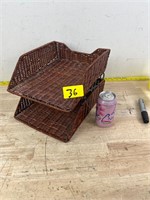 Rattan organizer