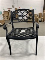 OUTDOOR METAL CHAIR, SEAT: 21.25 X 17 X 15.5 IN.,