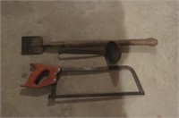 Butcher Items- Meat Saw,Scraper,Skimmer