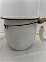 Granite Pail w/Lid 10"Dia