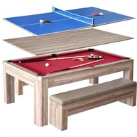 Hathaway Newport 7-ft Pool Table Tennis Combinatio