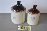Western 1/2 & 1-gal stoneware jugs