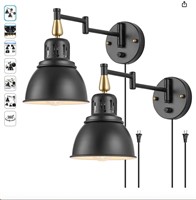 TRLIFE Plug in Wall Sconces Set of 2