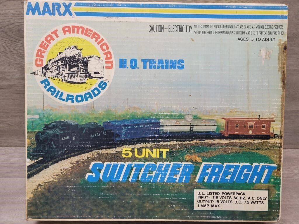 Marx HO 5 Unit Switcher Freight 17557 Tracks