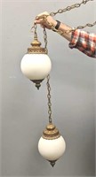 Vintage Hanging Twin Set Chained Globe Lights