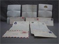 Lot of 5 Vintage Military Love Letters