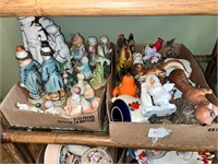 B2-Shelf Lot Porcelain Figurines as Pictured