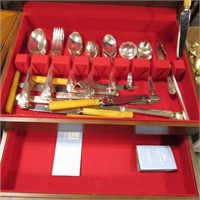 SET OF SINCERITY PLATED CUTLERY W/ CASE