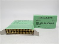 60 RDS OF ZAPALKA  300 AAC BLACKOUT FMJ SUBSONIC