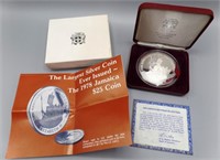 1978 Jamaica $25 Coin Proof 136g .925 Silver