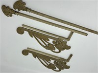 Art Nouveau Curtain Rods Cast Iron