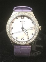 Boccia Titanium MOP Face w/ Date Box Ladies Watch