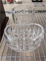 2 PC WATERFORD CRYSTAL NUT BOWLS