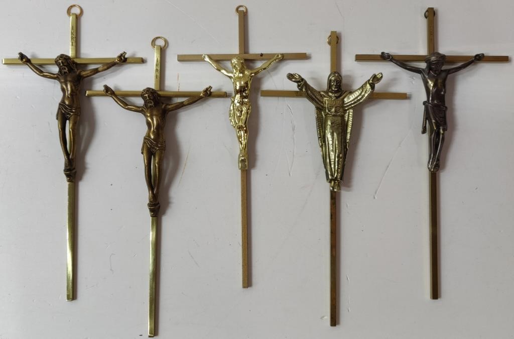 Metal Jesus on the Cross Wall Pieces