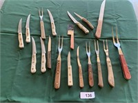 Wooden Handle Knives & Utensils