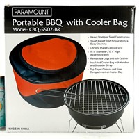 BBQ portatif 14½"x15½" + sac refroidissant, neuf