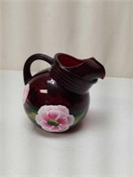 Ruby Red Deco Water Pitcher