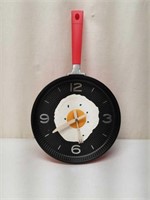 Frying Pan & Egg Kitchen Wall Clock - Works