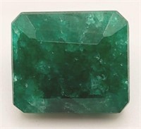(KK) Green Jadeite Gemstone - Emerald Cut - 17.93