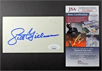 SID GILMAN AUTOGRAPH NOTE CARD- JSA