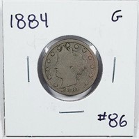 1884  Liberty Nickel   G