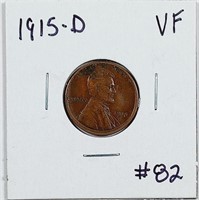 1915-D  Lincoln Cent   VF