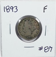 1893  Liberty Nickel   F