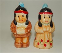 Hand-Painted Native American Indian Couple