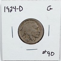 1924-D  Buffalo Nickel   G