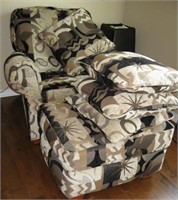 Occasional Chair, Ottoman,  4 Pillows