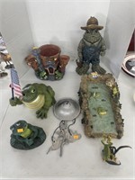 Decorative frog figures