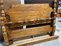 Cannonball Style Oak Queen or King Bed