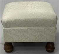Wood and upholstered foot stool or stool measures