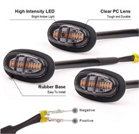 SR1809  Fauful Grille LED Lamps Amber 3Pcs