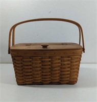 1991 Longaberger Picnic Basket With Protector