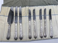 Lot Of 8 Wallace Sterling Silver Knives ~ Server